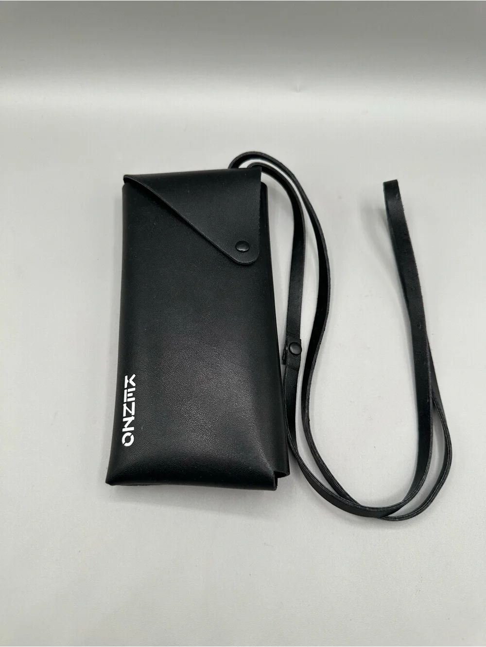 Kenzo Sunglasses Case Logo Branded Removable Neck Strap Black Unisex